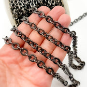 Shop Rhodium Sterling Silver Cable Chain